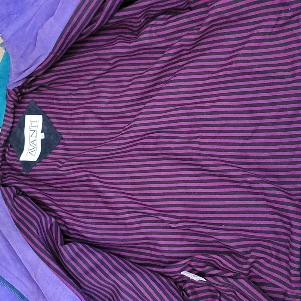 Avanti Colorblock Suede Jacket Size Large - Picture 10 of 10